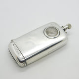 Victorian Sterling Silver Combination Vesta, Sovereign Case & Watch Antique 1888 Chester