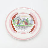 Victorian Hand Painted Ceramic Plate with 'The Sailors Return' Verse c1850