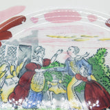 Victorian Hand Painted Ceramic Plate with 'The Sailors Return' Verse c1850