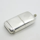 Victorian Sterling Silver Combination Vesta, Sovereign Case & Watch Antique 1888 Chester