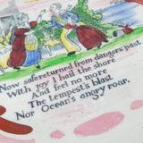 Victorian Hand Painted Ceramic Plate with 'The Sailors Return' Verse c1850