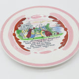 Victorian Hand Painted Ceramic Plate with 'The Sailors Return' Verse c1850