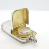 Victorian Sterling Silver Combination Vesta, Sovereign Case & Watch Antique 1888 Chester