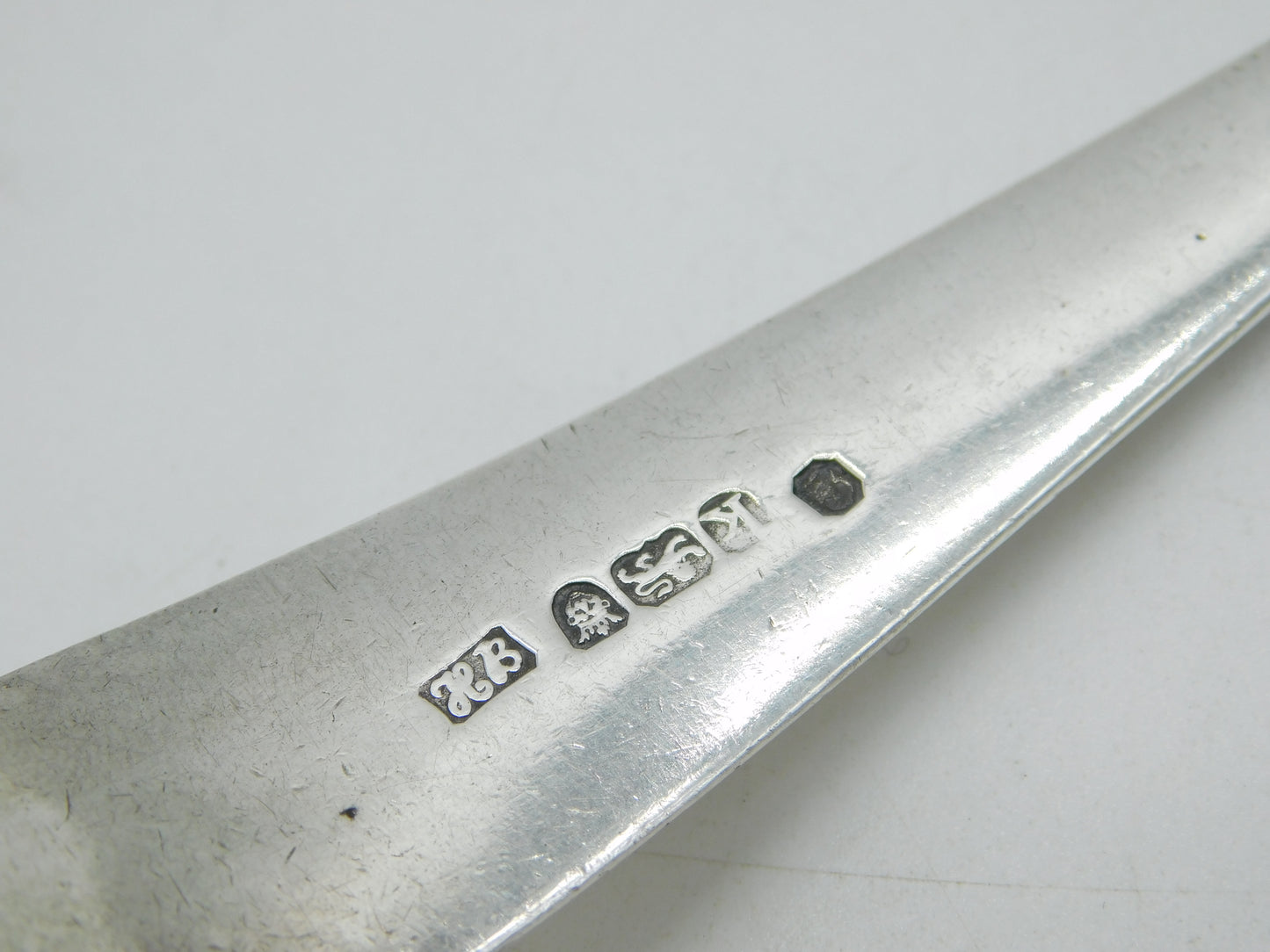 Hester Bateman George III Sterling Silver Serving Spoon Antique 1785 London