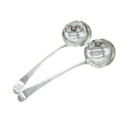 George III Pair of Sterling Silver Sauce Ladles Antique 1801 London John Emes