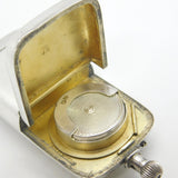 Victorian Sterling Silver Combination Vesta, Sovereign Case & Watch Antique 1888 Chester