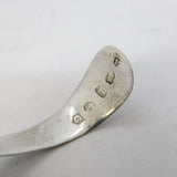 George III Sterling Silver Bright Cut Tea Caddy Spoon Antique 1800 Birmingham