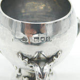 Art Nouveau Sterling Silver Planished Tyg Wine Goblet 1901 London Antique