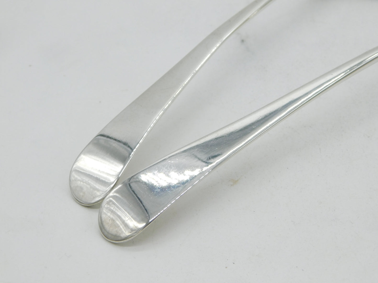 George III Pair of Sterling Silver Sauce Ladles Antique 1801 London John Emes