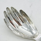 George III Sterling Silver 'Hand' Tea Caddy Spoon Antique 1811 London, Josiah Snatt