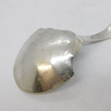 George III Sterling Silver Bright Cut Tea Caddy Spoon Antique 1800 Birmingham