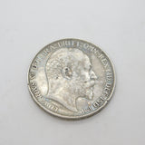 King Edward VII .925 Silver Crown Coin Fine Condition Antique 1902