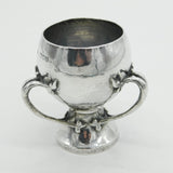 Art Nouveau Sterling Silver Planished Tyg Wine Goblet 1901 London Antique