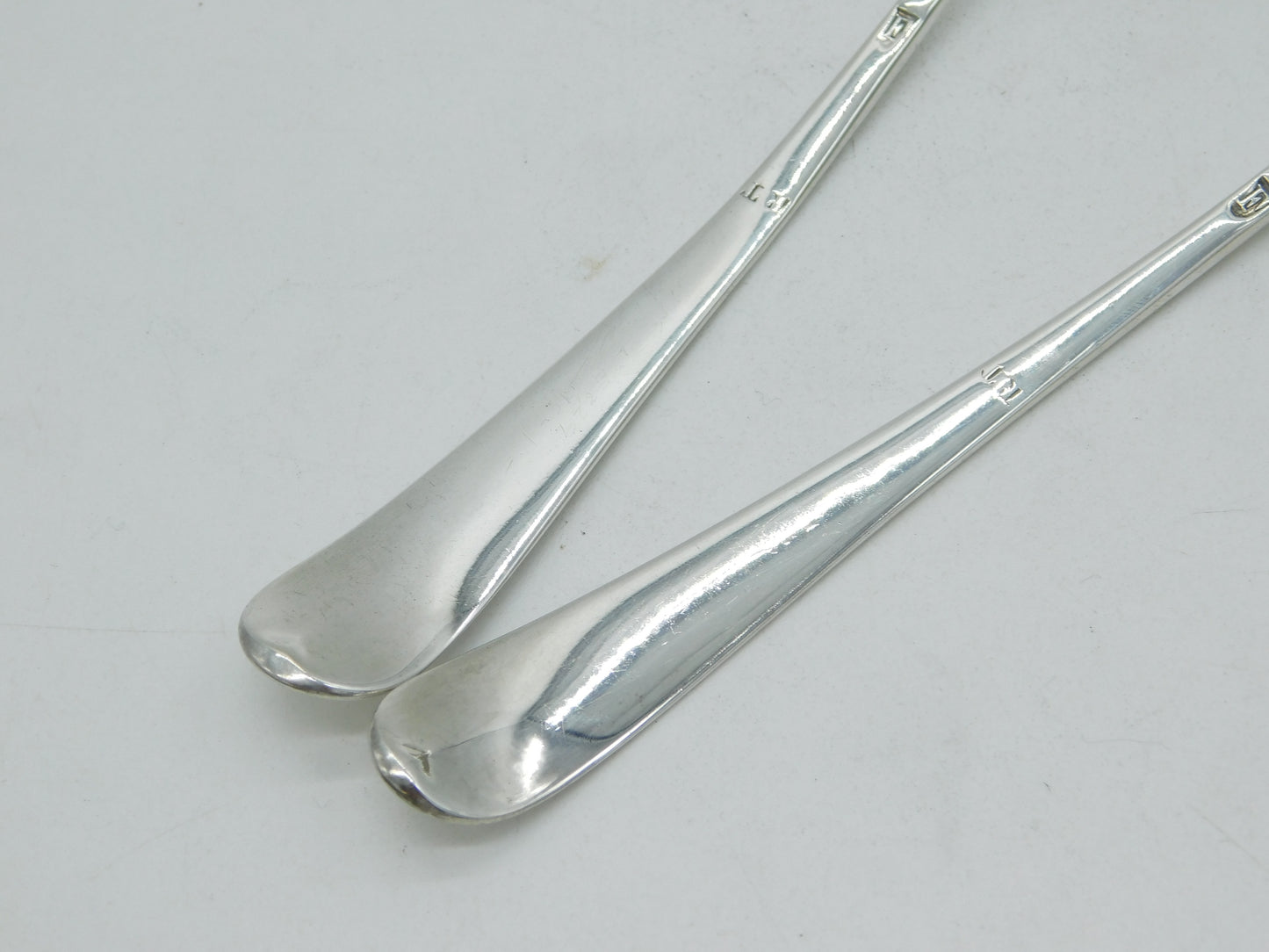 George III Pair of Sterling Silver Sauce Ladles Antique 1801 London John Emes