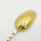 George I Britannia Standard Silver Gilt Hanoverian Tablespoon Antique 1723 London