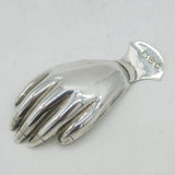 George III Sterling Silver 'Hand' Tea Caddy Spoon Antique 1811 London, Josiah Snatt