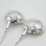George III Pair of Sterling Silver Sauce Ladles Antique 1801 London John Emes