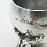 Art Nouveau Sterling Silver Planished Tyg Wine Goblet 1901 London Antique