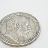 King Edward VII .925 Silver Crown Coin Fine Condition Antique 1902