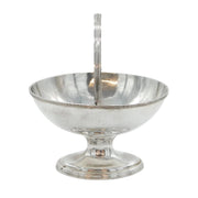 George III Sterling Silver Crested Pedestal Sugar Basket Antique 1792 London