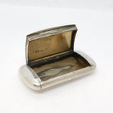 Victorian Sterling Silver Snuff Box Antique 1846 Birmingham George Unite