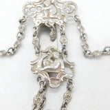 Victorian Sterling Silver Cherub Pattern Sewing Chatelaine Antique 1898 London