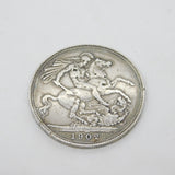 King Edward VII .925 Silver Crown Coin Fine Condition Antique 1902