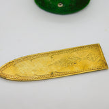 Victorian Gilt Metal Pointing Finger 'Trademark' Bookmark Antique c1840