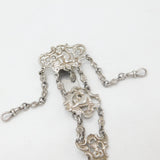 Victorian Sterling Silver Cherub Pattern Sewing Chatelaine Antique 1898 London