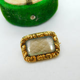 George III 15ct Gold Mourning Brooch 'AH died Jan 1819, ag. 52' Antique