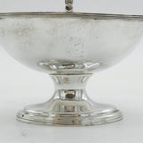 George III Sterling Silver Crested Pedestal Sugar Basket Antique 1792 London