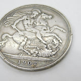 King Edward VII .925 Silver Crown Coin Fine Condition Antique 1902
