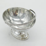 George III Sterling Silver Crested Pedestal Sugar Basket Antique 1792 London