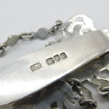 Victorian Sterling Silver Cherub Pattern Sewing Chatelaine Antique 1898 London