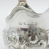 George III Sterling Silver Floral Pattern Cream Jug Antique 1807 London
