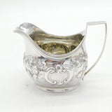 George III Sterling Silver Floral Pattern Cream Jug Antique 1807 London