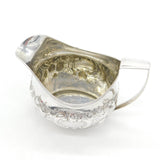 George III Sterling Silver Floral Pattern Cream Jug Antique 1807 London