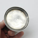 Early Victorian Sterling Silver Floral Pattern Christening Mug Antique 1845