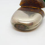Victorian Silver Plated Novelty Miniature Hip Flask Vesta Case Antique 1880