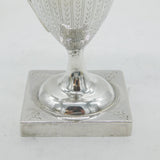 George III Sterling Silver Floral Pattern Pedestal Cream Jug Antique 1790 London