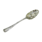 George I Sterling Silver Berry Pattern Dessert Spoon Antique 1726 London