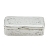19th Century Russian .84 Silver Floral Snuff Box Antique 1866 Moscow 'AK'