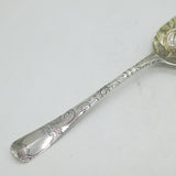 George I Sterling Silver Berry Pattern Dessert Spoon Antique 1726 London