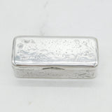 19th Century Russian .84 Silver Floral Snuff Box Antique 1866 Moscow 'AK'