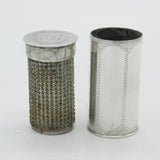 George II Sterling Silver Travelling Cartridge Nutmeg Grater Antique c1750s