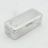 19th Century Russian .84 Silver Floral Snuff Box Antique 1866 Moscow 'AK'