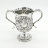 Georgian Sterling Silver Floral Loving Cup Trophy 1794 London Antique Bateman