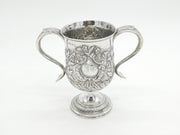 Georgian Sterling Silver Floral Loving Cup Trophy 1794 London Antique Bateman