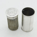 George II Sterling Silver Travelling Cartridge Nutmeg Grater Antique c1750s
