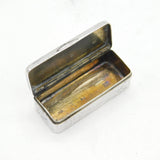 19th Century Russian .84 Silver Floral Snuff Box Antique 1866 Moscow 'AK'